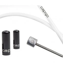 Capgo Accessoires Tige De Selle Blue Line Vario Jeu De Câbles Pour Tige De Selle Télescopique Dropper, Blanc
